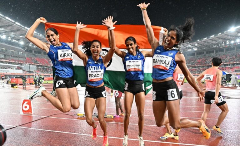 Kiran-Pahal-Poovamma-MR-Prachi-Vithya-Ramraj-Womens-4-at-Asian-Games-2026